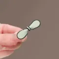 Korean style bow acrylic hairpin cute hair accessory sweet side clip for daily wear fashion - Round Wave (1#)