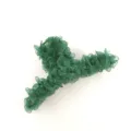 Élégante pince à cheveux en résille vert foncé pour femmes, bel accessoire élégant en organza. - Vert Foncé