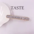 Strass haarspeld Franse stijl metalen eendenbek barrette haaraccessoires mooi - Witte Strass