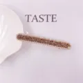 Strass haarspeld, elegante bruine kristallen barrette, vintage metalen haarspeld voor vrouwen. - Champagne Strass