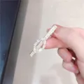 Gouden geometrische haarspeld met strass-steentjes, elegante kristallen barrette voor dames. - Marquise / Goud