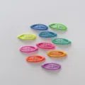 Set van kleurrijke snoepkleur ovale BB haarspelden voor kinderen en peuters haaraccessoires. - Lichtgevend Ovaal / 10 Stuks/Verpakking