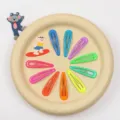 Colorful candy snap hair clips for baby girls, cute metal waterdrop hairpins styling accessories. - Large Waterdrop / 10 Pieces/Pack