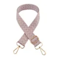 Tracolla di ricambio larga e regolabile per borsa con accessori in metallo dorato - Fibbia d'oro / Viola