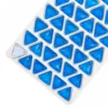 Strass cristallo triangolari blu da cucire bottoni in vetro per abiti da sposa - 03 blu scuro fluorescente