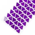 Strass in cristallo viola triangolare bottoni in vetro da cucire per abiti da sposa e vestiti. - 01 viola scuro fluorescente