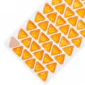 Cristallo triangolo giallo da cucire strass perline di vetro accessori abbigliamento - 05 giallo arancio fluorescente