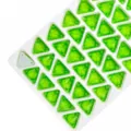 Strass di cristallo triangolari verdi bottoni di vetro da cucire per accessori di abbigliamento - 02 verde frutta fluorescente