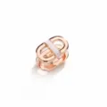 Mini H fibbia per sciarpa metallo nastro clip piccola camicia fiocco accessorio - Oro rosa
