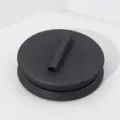 Magnetic brooch converter pin clasp punch free clothes friendly black round holder accessory - M / Black