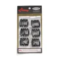 Black safety pin hijab pin set in packet variant, durable material for daily use. - Black Set (XZ8-11)