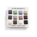 Mat vierkante hijab magneten 12 kleuren set voor islamitische hoofddoek bevestiging - Vierkant 12 kleuren