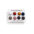 Matte geplooide bloem hijab magneten set, sterke magnetische clips voor dames sjaals. - 8 Stk/Verpakking / Warme Tinten