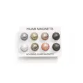 Mat geplooide bloem hijab magneten set van 8 sterke magnetische spelden voor hoofddoeken. - 8 Stk/Verpakking / Felle Kleuren