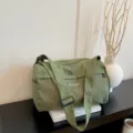 Grand sac de voyage fourre tout vert decontracte sac a bandouliere pour femmes - Vert