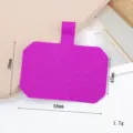 Purple T-type phone lanyard patch made of durable curing cloth, 58x45mm. - Rose Red (C383)