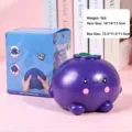 Jumbo purple blueberry squishy stress relief toy with cute smiley face and packaging - Blueberry Style (Boxed) / Extra Large / Deep purple