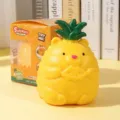 Yellow giant pineapple hamster squishy toy for stress relief and home desktop decoration - Pineapple Bear Style (Boxed)