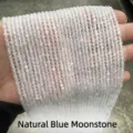 High quality 7A grade natural faceted blue moonstone beads for DIY jewelry making - 3mm (Approx. 108 Beads) / 7A Faceted Natural Blue Moonstone