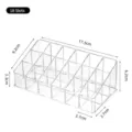 18-slot clear acrylic lipstick and cosmetics organizer for vanity makeup desktop - 18 Cavities