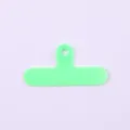 Durable light green T-shaped PVC gasket patch for mobile phone lanyard attachment - Clip / Green
