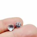 Vintage Style 19 Tibetan silver flower spacer bead 7mm diameter for DIY jewelry making - Style 19