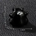 Mini figurine de fantôme diable noir brillant 2,4x2,3x2,2cm pour décor d'Halloween - 4# Diable Noir (Couleur Unie Mignonne)