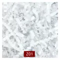 Virutas de papel blanco en zigzag para relleno de cajas de regalo y embalaje de vino - Pack de 1kg / Blanco (Z01)