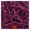 Premium wine red shredded crinkle paper filler for gift packaging, color code Z27 - 1kg Pack / Wine Red (Z27)