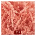 Salmon pink shredded crinkle paper raffia grass filler for gift boxes and packaging, model Z33 - 1kg Pack / Grapefruit Pink (Z33)