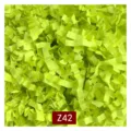 Premium neon lime green crinkle cut shredded paper filler for gift box packaging decoration - 1kg Pack / Olive Green (Z42)