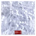 Premium white crinkle cut paper shred filler for gift box packaging and hamper baskets - 1kg Pack / White (Z01-2)