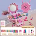 Waschbares Make-up-Set für Kinder in Schneeflocken-Handtasche 46 Teile - Make-up Handtasche für Anfänger (1089)