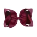 Lazo para el pelo grande de 6 pulgadas en color granate de cinta de falla para niñas - Rojo Vino Oscuro (275)