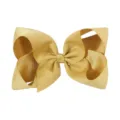 Lazo para el pelo de cinta de falla dorado de 6 pulgadas para niñas y niños - Oro - Amarillo(687)