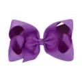 Lazo para el pelo de cinta de grosgrain púrpura de 6 pulgadas para niñas niñas - Púrpura profundo