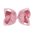 Lazo para el pelo de cinta grosgrain rosa de 6 pulgadas para niñas y accesorios de pelo - Rosa