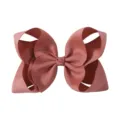 Lazo para el pelo grande de 6 pulgadas en cinta grosgrain rosa viejo para niñas - Rosa Palo (141)