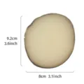 Resin agate nail art palette with gold trim edge showing 9.2cm by 8cm dimensions - White