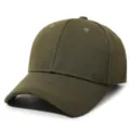 Gestrestructureerde olijfgroene honkbalpet met getextureerde twill-afwerking - Eén maat / Legergroen