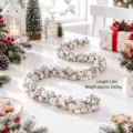 Guirnalda de bolas de Navidad plateadas de 1,8m para decoración festiva - Guirnalda de Bolas Plateadas (E527002S) / 1.8m