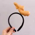 Funny realistic ginger root vegetable headband for girls hair styling accessories - Ginger