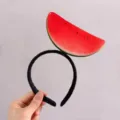 Funny watermelon slice headband for kids, cute and quirky fruit hair accessory design - Watermelon Slice