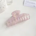 Große irisierende Meerjungfrau-Haarklammer in Pink mit Acetat-Finish für Damen - 9.5cm / Lila