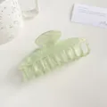 Große irisierende meerjungfrauengrüne Haarklammer mit elegantem Perlglanz-Finish - 9.5cm / Grün