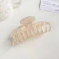 Große schillernde Meerjungfrau-Haarklammer mit Perlglanz-Finish für Haar-Styling - 9.5cm / Gelb
