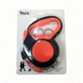 Laisse pour chien orange rétractable automatique pour chiens jusqu'à 30 kg, vue SKU - 8M (Convient pour un poids inférieur à 50kg) / Orange Fluorescent