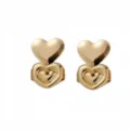 Premium gold heart-shaped Magic Bax earring lifters for secure and comfy support - Double Heart / Gold