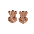 Premium rose gold magic bax earring lifters for heavy earrings support and drooping ears - Crown / Rose Gold