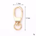 Gold zinc alloy swivel lobster clasp hook for keychains and DIY crafts, 3.5cm length - 35mm Oval Buckle (C018) / Gold